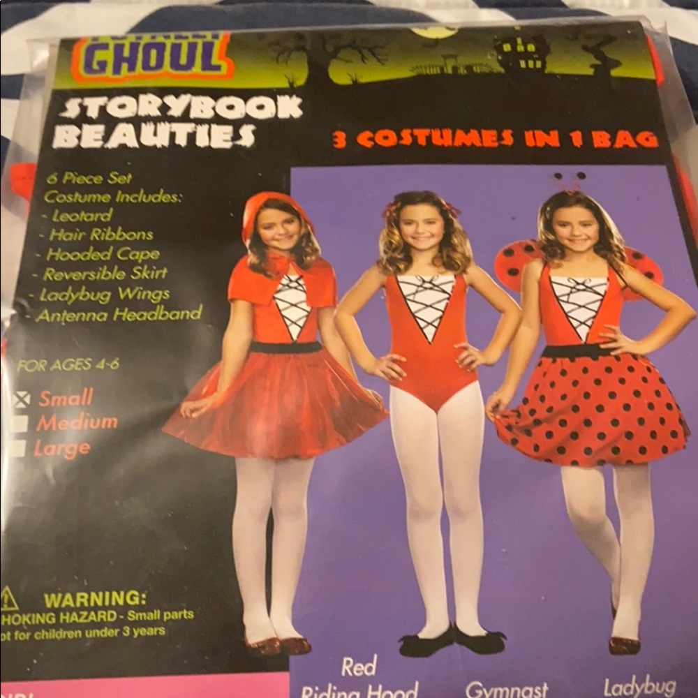 NWT Halloween Red Riding Hood, Gymnast, Ladybug